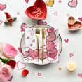 thumbnail image 2 of Valentine''s Day Tablecloth 60×84 Inch Rectangular, Love Hearts Pink Washable Table Cover for Party Picnic Dinner Decor, 2 of 6