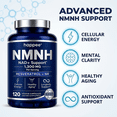 thumbnail image 4 of Happee NMNH Supplement 1300mg NMN Alternative (Nicotinamide Mononucleotide) NAD Booster 120 Capsules, 4 of 8