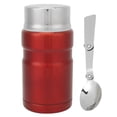 thumbnail image 2 of Recipiente térmico para alimentos de acero inoxidable con aislamiento de 26 oz y 750 ml, para almuerzo o refrigerio, color rojo, 2 of 15