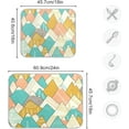 thumbnail image 3 of FREEAMG Microfiber Dish Drying Mat, Scandinavian Style Mountains Drying Mat for Kitchen counter,16"x 18", Easy Clean Drainboard Mat, Non-Slip Dish Drainer Pad for Kitchen Counter, 3 of 7