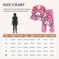 thumbnail image 5 of Saiise Sanrio Bo Print Women Soft Pama Sets,Long Sleeve Sleepwear Button Up 2-Piece Pjs Lounge Sets-Large, 5 of 8