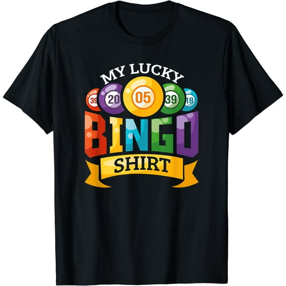 My Lucky Bingo T-Shirt Funny Bingo Player