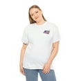 thumbnail image 4 of 'seashell American flag shirt' Unisex Heavy Cotton Tee, 4 of 12