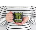 thumbnail image 2 of I Don't Need Therapy, Just Need to Play Golf, Health Humor Quote, Golf Player, Golfing or Golfer, Black 11oz Ceramic Mug, 2 of 5