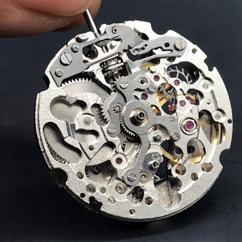 Silver 8N24 Mechanical Movement Miyota 21 Jewels Skeleton Automatic Movement Walmart