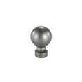 thumbnail image 2 of Tailor & Taylor 1 inch Curtain Rod with Sphere Finials, Metal Telescopic Drapery Hardware Set with Adjustable Windows Rod with Y Style Bracket and Cup Finial (36"-72", Silver), 2 of 2