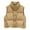 Khaki Vest, variant on Htigea Women's Cropped Puffer Vest Corduroy Sleeveless Warm Outerwear Fall Winter Vests Lightweight Coat with Pockets Beige S