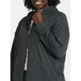 thumbnail image 4 of Athletic Works Women's and Women's Plus ButterCore Zip Up Hoodie, Sizes XS-4X, 4 of 6