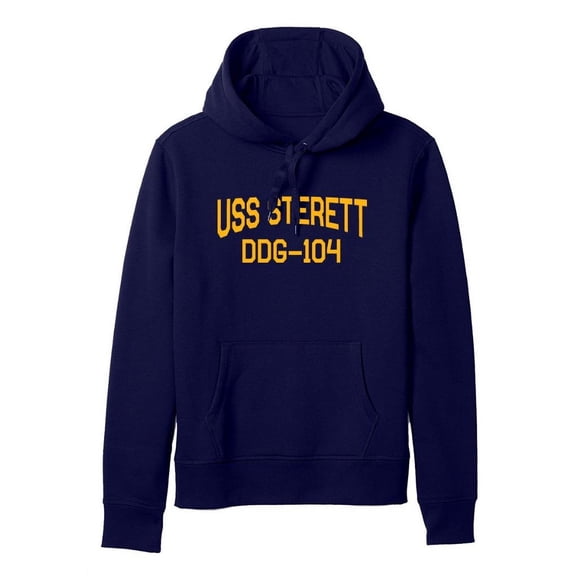 USS Sterett DDG-104 Arleigh Burke Destroyer Naval Warship Standard Size Pullover Hoodie
