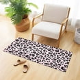 thumbnail image 6 of Haosy Pink Leopard Bathroom Rugs Non Slip Absorbent Soft Plush Quick Dry Bath Mat, 39"x20", 6 of 8