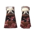 thumbnail image 7 of Naloa Cute Cloud Panda Print Women's Summer Spring Casual Beach Sundress,Vacation Sleeveless Tank Crewneck Loose Dresses, 7 of 7