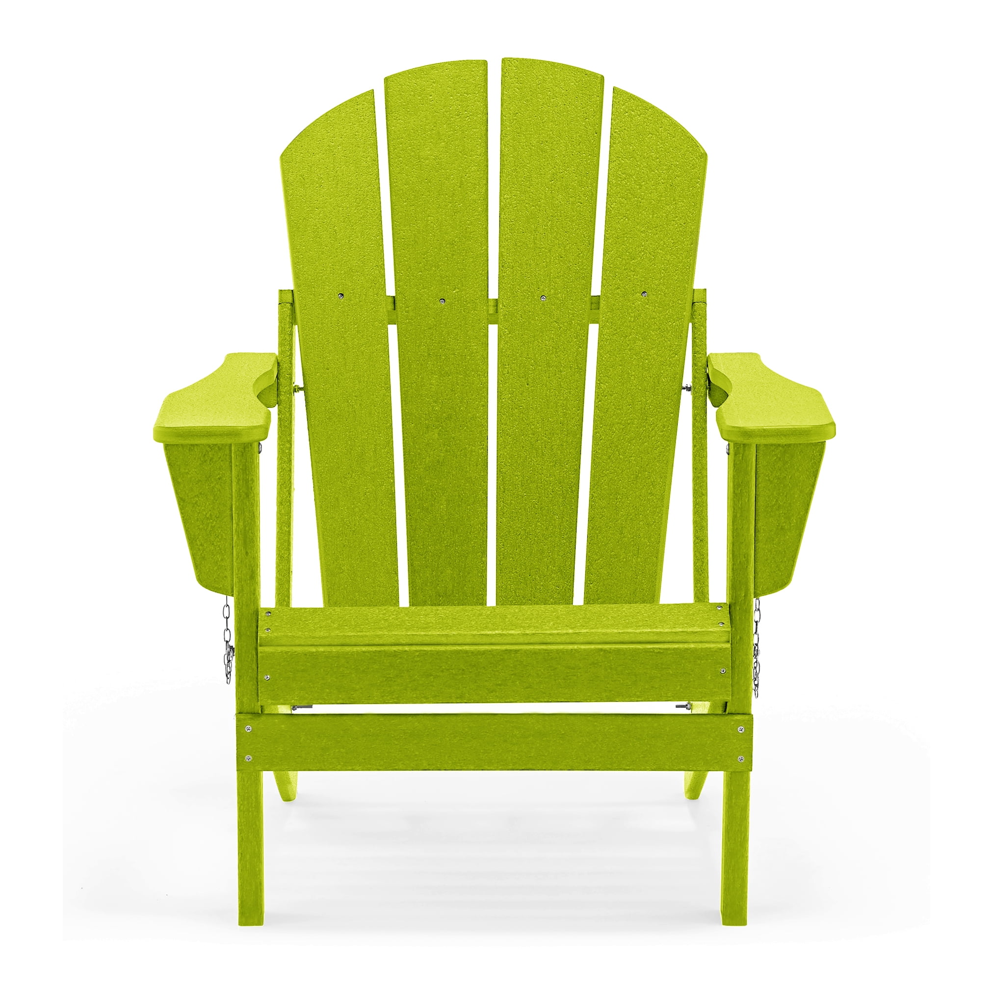Folding Adirondack Lawn Chairs Set of 4 for Outdoor Patio Garden, Lime