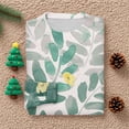 thumbnail image 6 of Long Sleeve Pullover Sweaters For Women O Neck Casual Cute Printing Knit Oversized Sweater for Fall Winter Floral Designs,Green,XL, 6 of 6