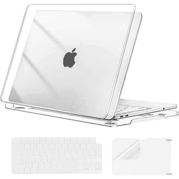 MOSISO Hard Shell Case for MacBook Neo 13 inch, Ultra-Thin Clear with Keyboard Cover & Screen Protector,Clear