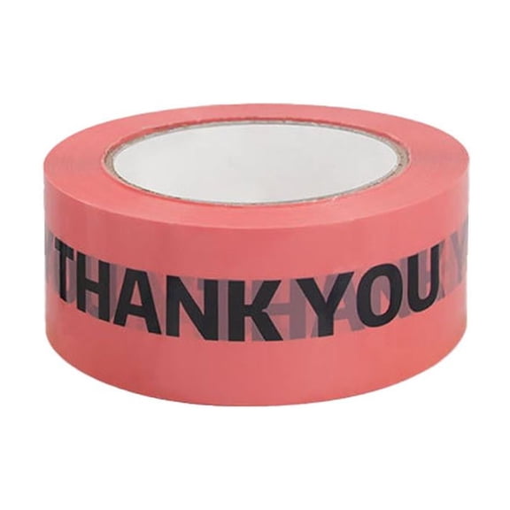 Creative Sealing Tape with Thank You Print, BOPP Film for Gift Wrapping and Branding, High Toughness
