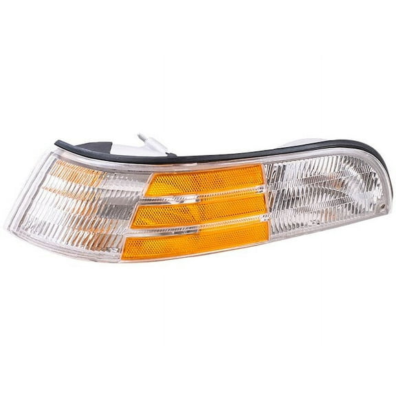 Left Turn Signal / Parking Light Assembly - Compatible with 1992 - 1994, 1996 - 1997 Ford Crown Victoria LX RWD Sedan 4-Door 1993 1995