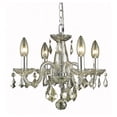 thumbnail image 1 of Elegant Lighting V7804D15GS-GS-RC 12 x 15 in. Rococo 4 light Golden Shadow Pendant - Royal Cut Crystals, 1 of 2