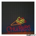 thumbnail image 2 of Craftnamesign Churros Neon Light, Spanish Churro Wall Sign, Churros Store Led Sign Decor, 2 of 5