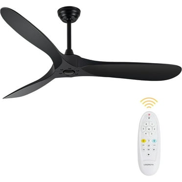 60 inch Ceiling Fan with Remote Control - Timed Lighting, Reversible Airflow and Quiet Operation for Living Room & Bedroom & Outdoor