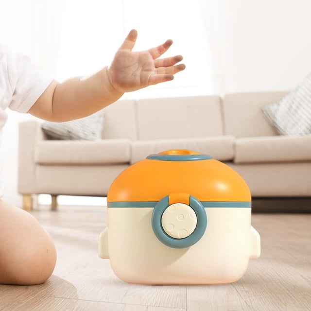 Dispensador de fórmula de leche para viajes con cuchara 5G Compartimento con tapa hermética Frutas, Naranja Pequeño perfke dispensador de fórmula
