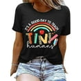 thumbnail image 2 of BESTLUCKY Teacher Gifts Shirt for Women's Teacher Tshirts It's a Good Day to Teach Letter Print Rainbow Graphic Tee Casual Tops, 2 of 6
