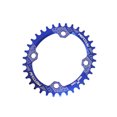 thumbnail image 3 of Eigraketly Bicicleta 38T Oval estrecho ancho 104BCD bicicleta de montaña placa de bielas bicicleta rueda de cadena ciclismo platos y bielas placa Ciclismo Azul 36T Eigraketly OD3200-17B, 3 of 6