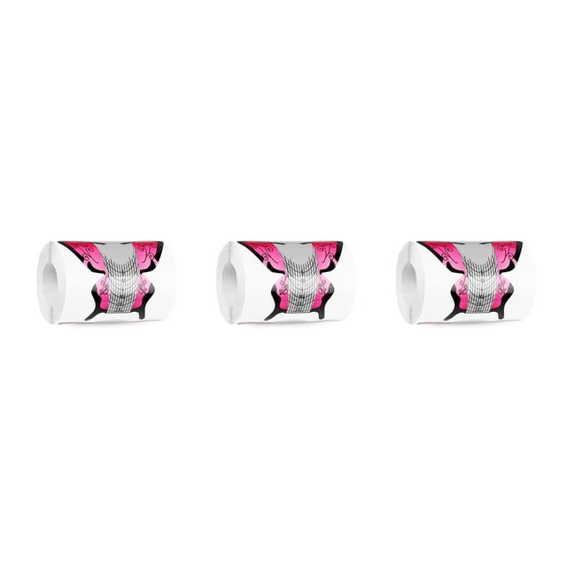 Vogacara Paquete de 100 pegatinas de extensión de uñas Gel manicura belleza forma guía constructores molde arte DIY decoración forma YC09 3piezas