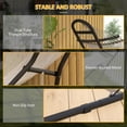 thumbnail image 4 of Outsunny 9ft Hammock Stand Adjustable Height, 550 lbs Capacity, Black, 4 of 10