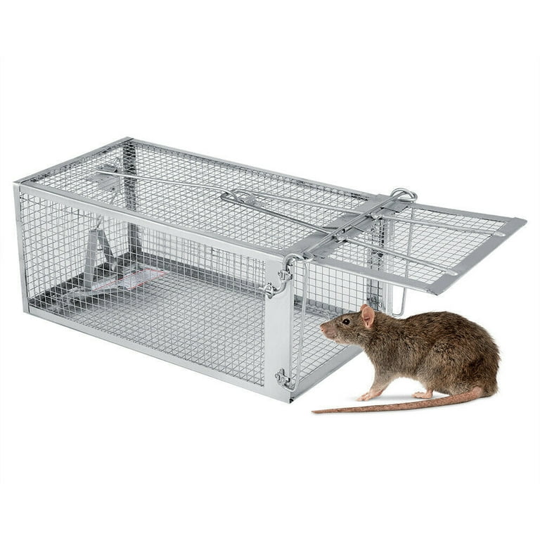 Shanrya Mouse Trap Highly Sensitive Iron Reusable 1 Door Rat Trap for  Commercial Units