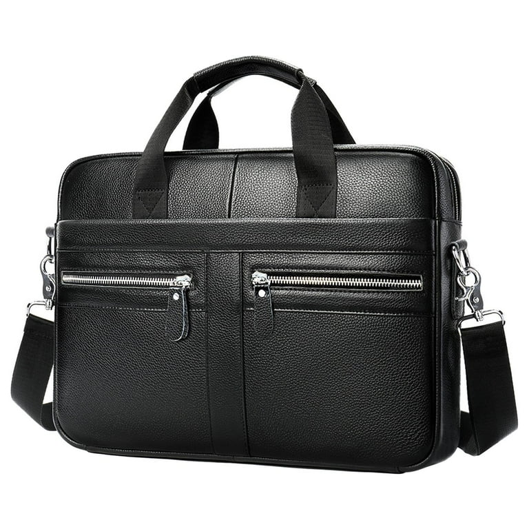 アテッサ新作モデル Bag Laptop 15 Office Mens Shoulder Briefcase Leather WorkBags