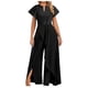 thumbnail image 1 of Mono largo de pierna ancha para mujer - Mangas elegantes de encaje, conjunto festivo para fiesta, poliéster, tallas S-XXL, 1 of 5