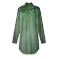 thumbnail image 4 of Ydkzymd Long Sleeve Womens Shirts XL Plain Army Green Football Shirts for Women Curbside Tie Dye Comfy Thermal Plus Size Tops Floral Lounge Turtleneck Blouses, 4 of 5