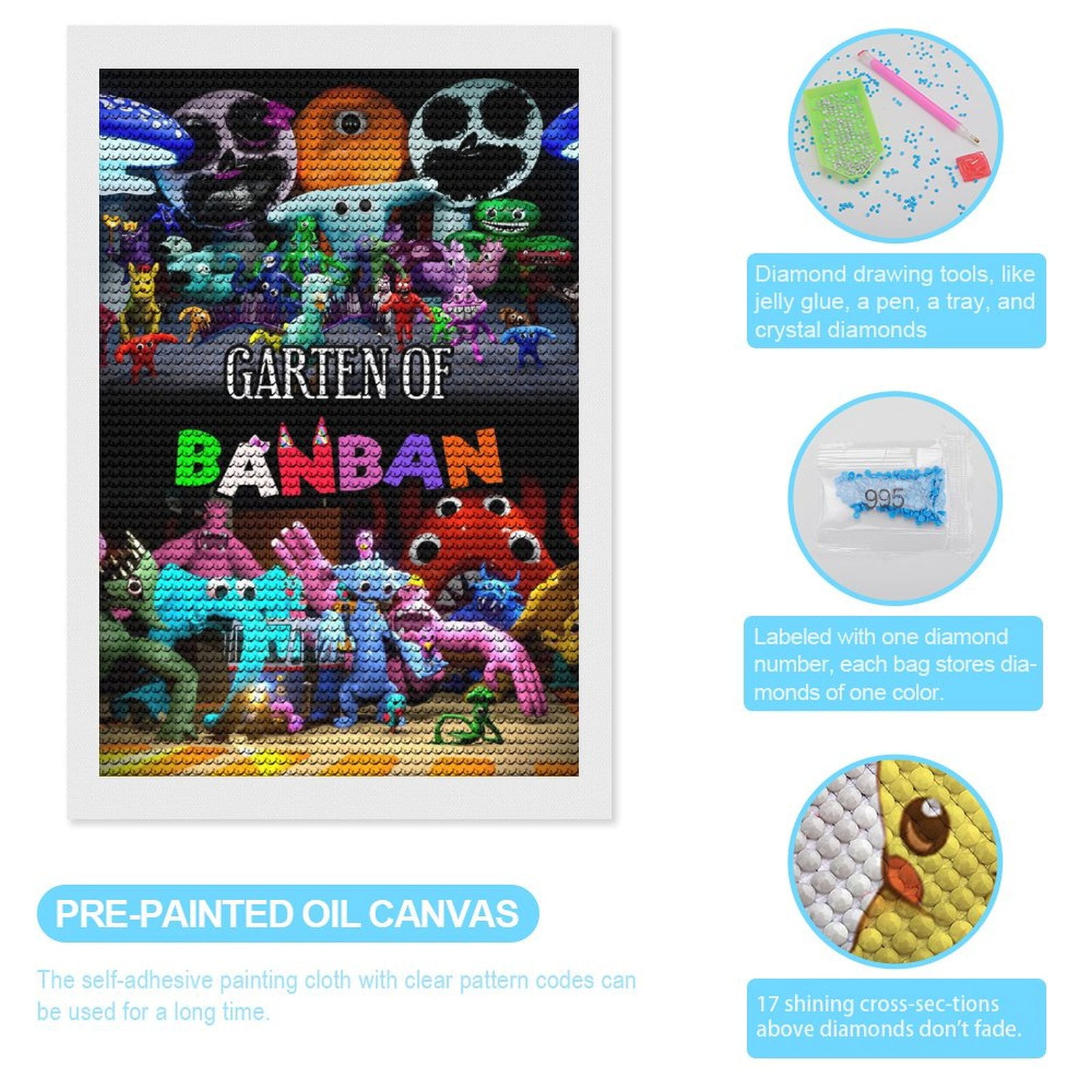 Garden Of Banban Diamond Art Kits for Adults DIY 5D Diamond Dots