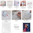 thumbnail image 3 of Paint by Numbers Kit for Adults, Rainbow Dog Portrait Vibrant Art Paint by Numbers, Easy Paint by Numbers Kit for Adults Beginner, DIY Adult Paint by Number Kits on Canvas, 12x16in Home Decor, 3 of 7