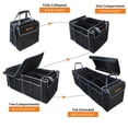 thumbnail image 4 of Organizador de maletero EAROND plegable con bolsa térmica gris y negro, 4 of 7