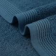 thumbnail image 3 of REGALWOVEN Cotton Striped Pattern 2 Pack Hand Towels, Highly Absorbent Decorative Towels for Bathroom Dark Blue 14" x 30", 3 of 6