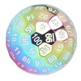 thumbnail image 2 of 100 Sides Polyhedral Number Dice Metal 5cm Diameter Easy to Read with Velvet Bag for Over 14 Years Old Plating Color, 2 of 4