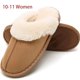 thumbnail image 2 of Pantuflas para hombre y mujer, pantuflas cálidas de piel sintética para invierno, pantuflas suaves y planas de felpa, antideslizantes para exteriores/interiores, con super Fokelyi LL-0807-1, 2 of 6