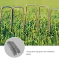 thumbnail image 3 of UPGRATOR 50pcs Garden Staples U-Shaped Steel for Turf Fixing and Garden Tools Use, 3 of 7