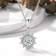 thumbnail image 6 of 6mm/8mm White/Pink Cz Pendant Women's 925 Silver Chain Wedding Necklaces 40+5CM, 6 of 9
