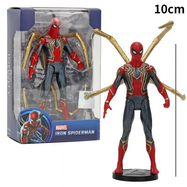 Figura de acción de Marvel SpidSuffolk MEDk Ironman, juguete de PVC, modelo coleccionable de mantequilla JoendocShous, regalo de Navidad, 17 cm