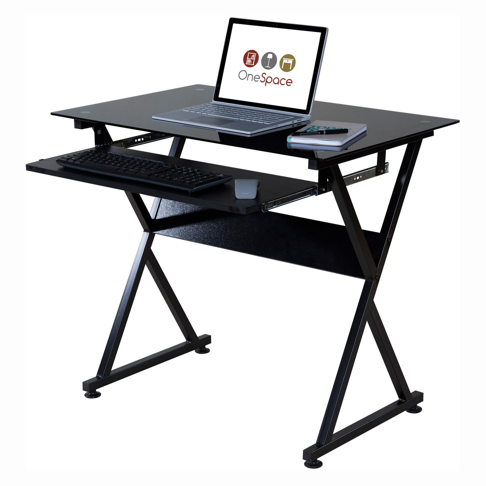Onespace Ultramodern Computer Desk Black Com