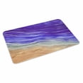 thumbnail image 4 of Purple Ombre Coastal Door Mat Indoor Outdoor,Summer Nautical Beach Ocean Seaside Non Slip Welcome Mat with Rubber Backing,Absorbent Front Door Mats Entryway Rug for Home Patio Entrance 20"x31.5", 4 of 9