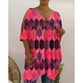 thumbnail image 2 of Pompotops Femmes V-Cou Impression en Vrac Mode Bustier Jupe Courte Robe, 2 of 8
