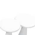 thumbnail image 4 of TOV Furniture Gianna Tables d'Appoint Transitionnelles en Pierre de 20 Po H, Blanches (Ensemble de 2), 4 of 6