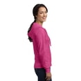 thumbnail image 2 of District Juniors Jersey Full Zip Hoodie-XL (Dark Fuchsia Heather), 2 of 3