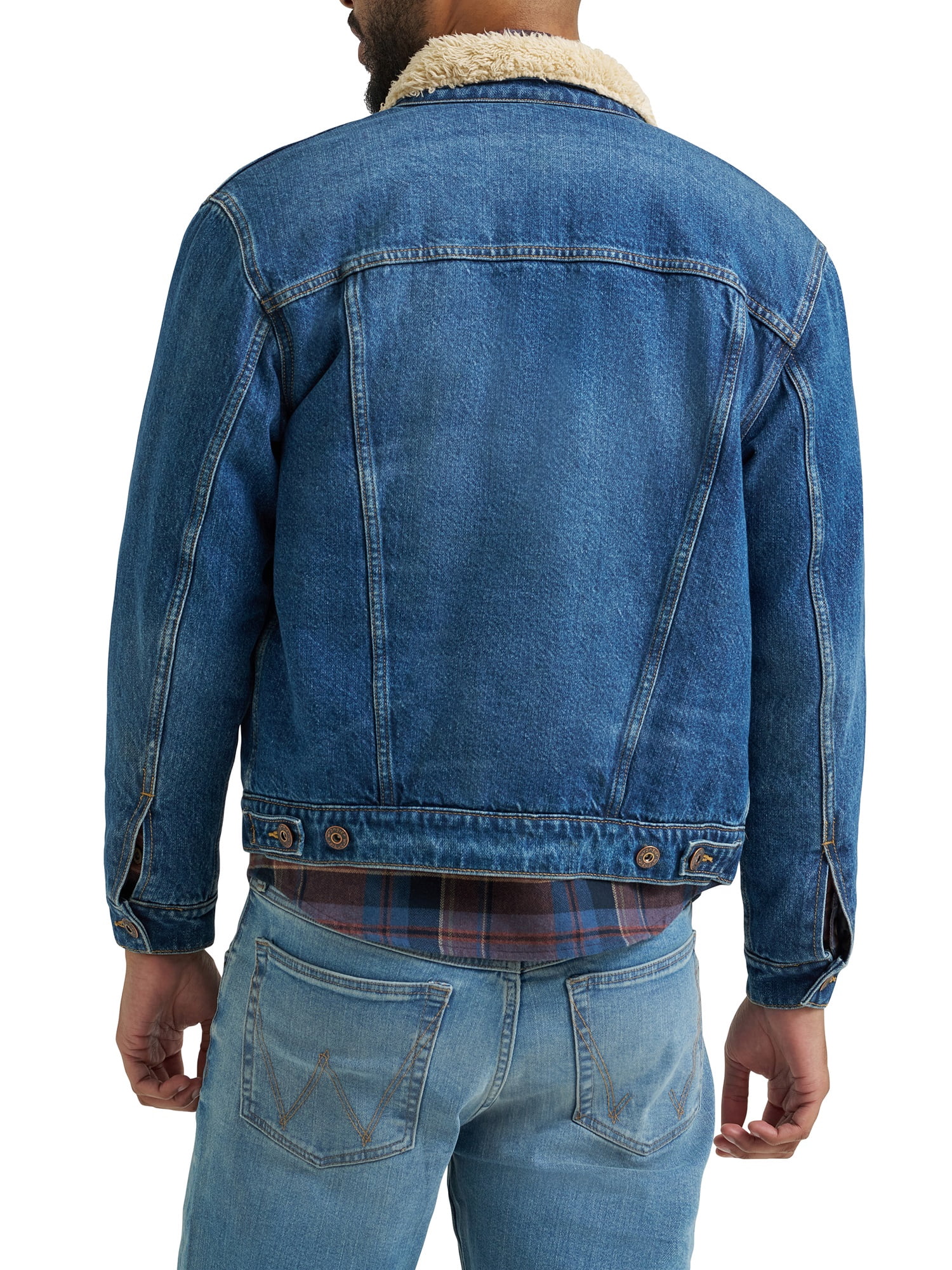 Wrangler® Men's and Big Men's Sherpa Lined Regular Fit Trucker Jacket, Sizes S-2XL