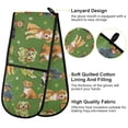 thumbnail image 4 of Dailycode Double Sided Oven Mitt with Loop Heat Resistant Kitchen Long Potholders 7" x 35" Dogs and Pawprints, 4 of 6