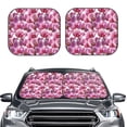 thumbnail image 2 of Xecao Orchids Flowers for Foldable Car Sun Shades (2-Pack) offer sun protection with an easy-fold design for convenient windshield shading., 2 of 7