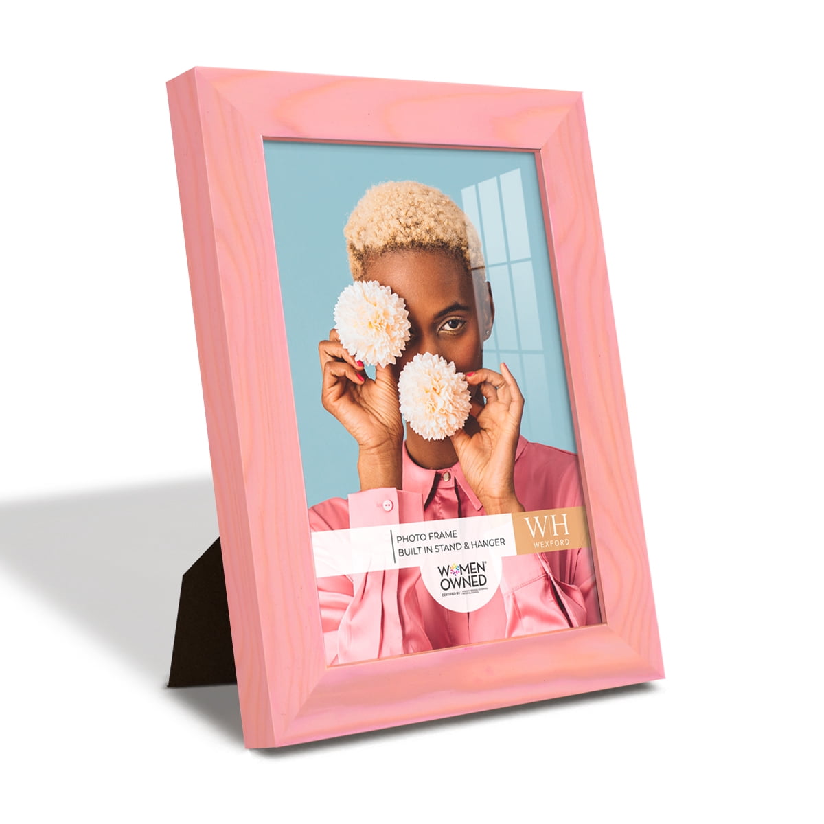 Woodgrain 5 in. x 7 in. Sunset Pink Picture Frame